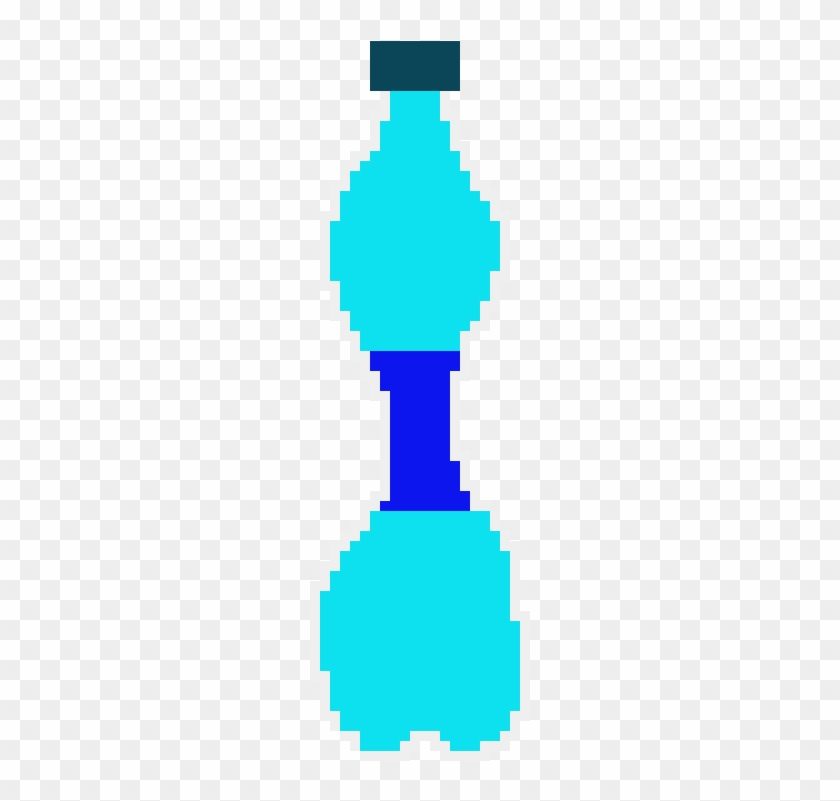Water Bottle - Pixel Water Bottle Transparent #1332476