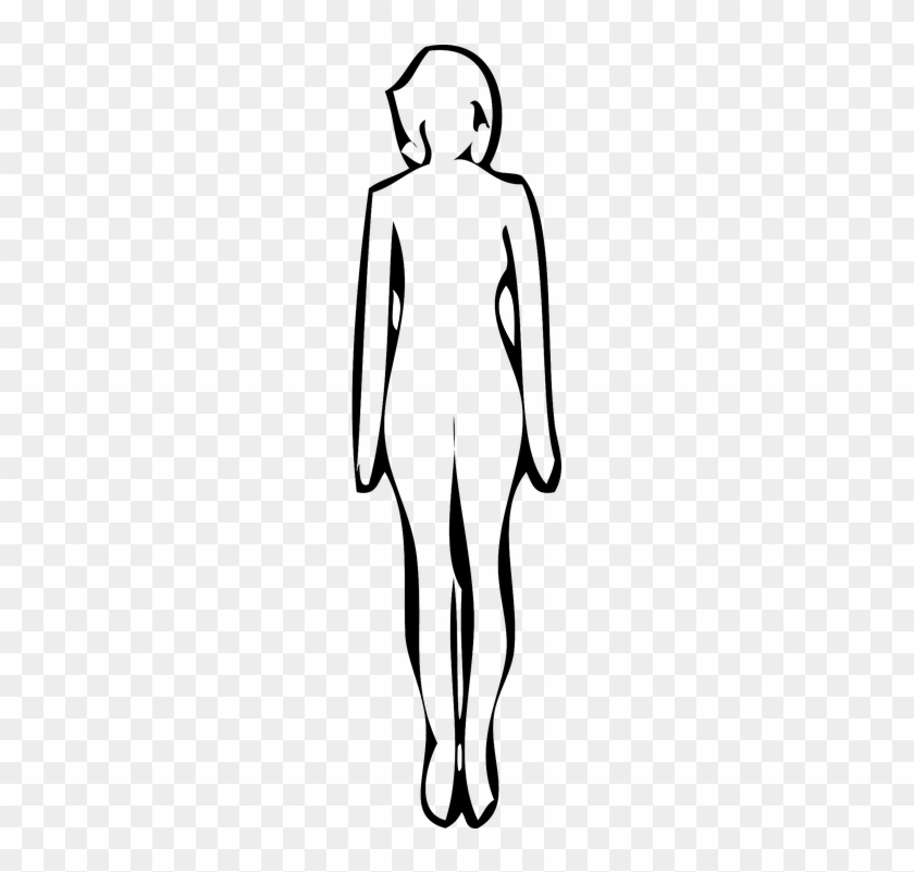 Human Figure Outline 3, Buy Clip Art - Outline Of Woman Png #1332548