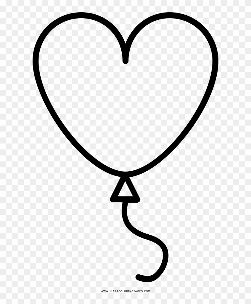 Coloring Book Drawing Toy Balloon Heart - Globos De Corazon Para Dibujar #1332566