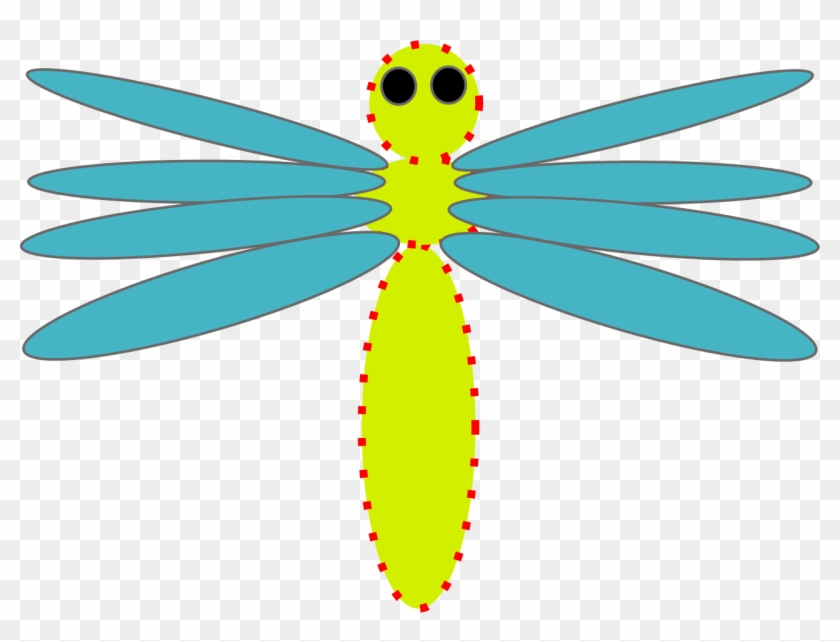 Insect Pollinator Symmetry Dragonfly Clip Art - Insect Pollinator Symmetry Dragonfly Clip Art #1332583