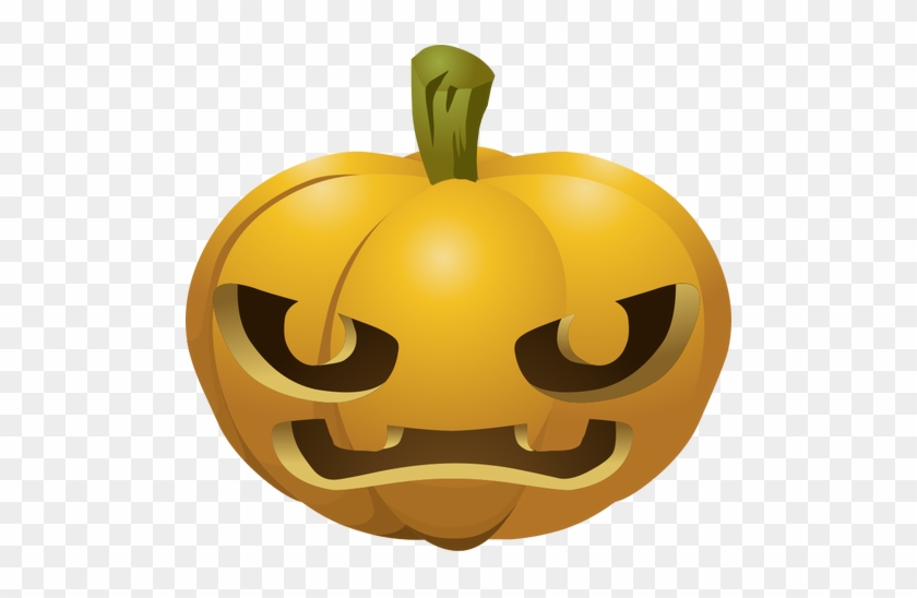 Big Teeth Halloween Pumpkin Color Drawing - Caerved Pumpkins #1332699
