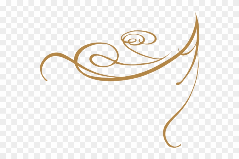 Gold Star Border Clipart Decorative Swirl Gold - Design For Invitation Png #1332735