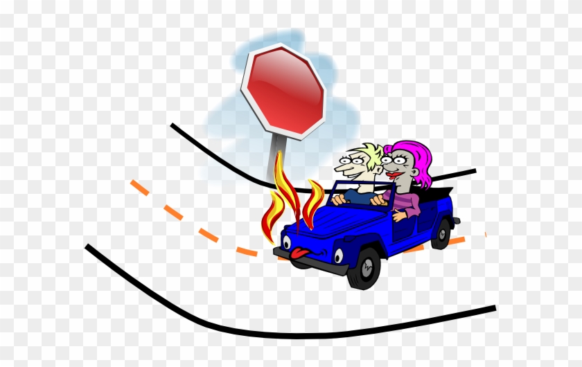 Car On Fire Clip Art Cliparts - Cartoon Stop Sign #1332736