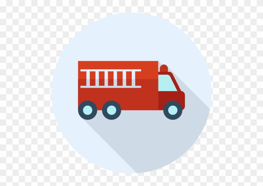 Fire Truck Free Icon - Доставка Png #1332744