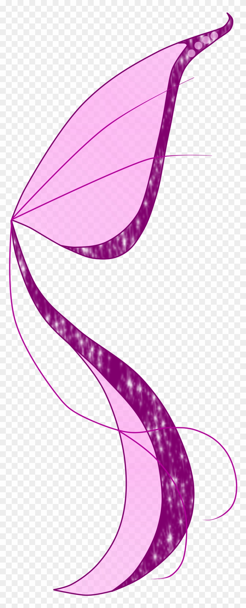 Art Leaf Pink M Line Clip Art - Illustration #1332750