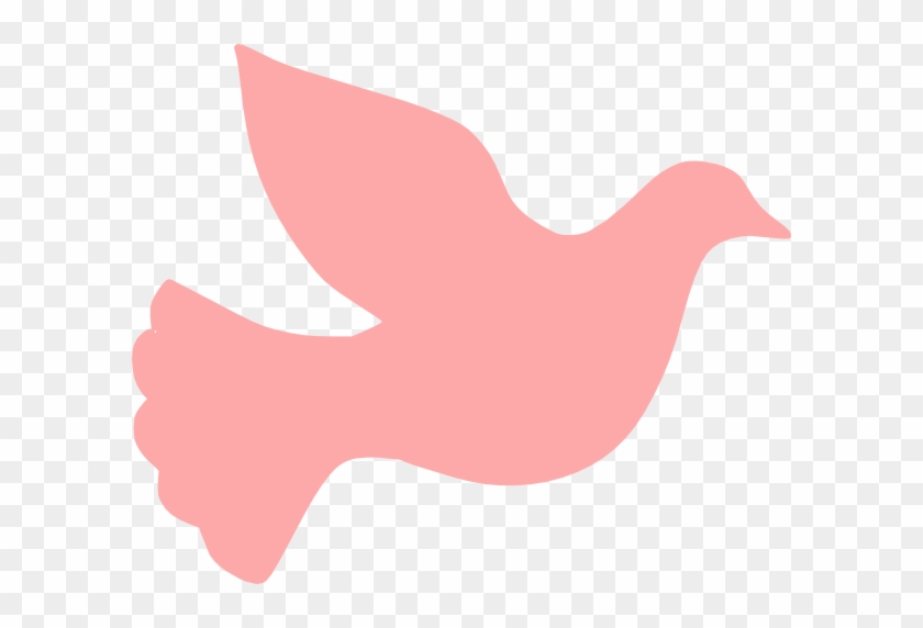 Pink Dove Clip Art At Clker - Dove Silhouette #1332776