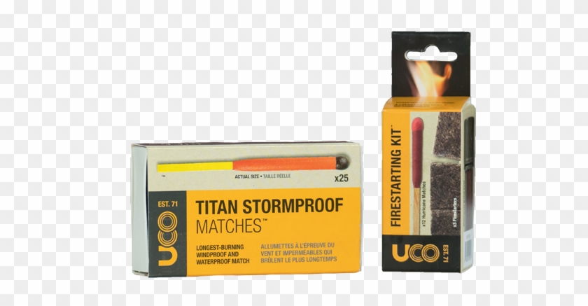 Titan Stormproof Matches & Firestarting Kit - Industrial Revolution Uco Titan Stormproof Matches #1332778