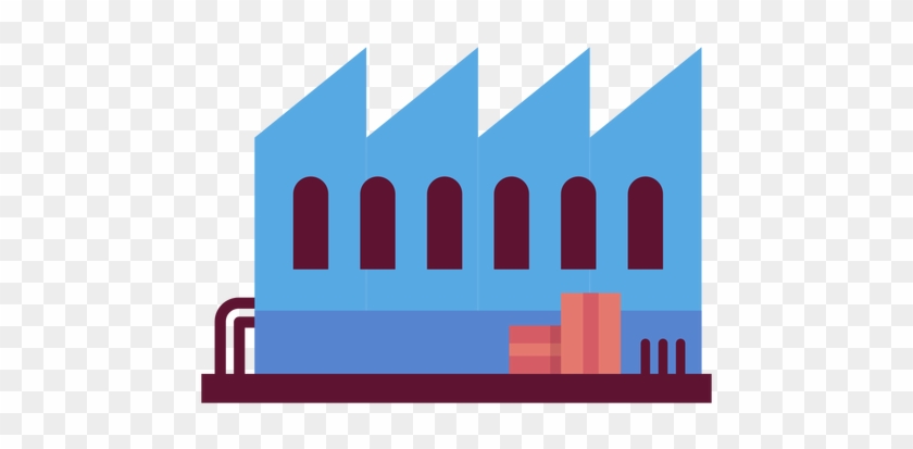 Factory Building Illustration Transparent Png - Ilustracion Fabrica Png #1332980