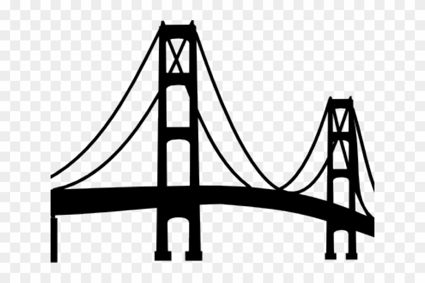 Golden Gate Clipart Mackinac Bridge - Mackinac Bridge Coloring Page #1332996