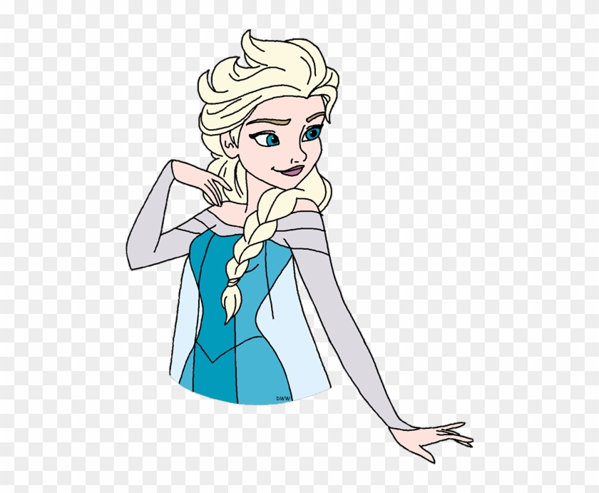 Animated Frozen Cliparts - Princess Elsa Black And White Clipart #1333193