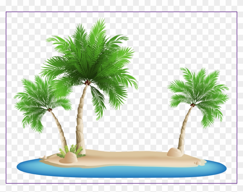 Shocking Palm Island Png Clipart Image Gallery Yopriceville - Palm Tree Beach Clipart #1333215