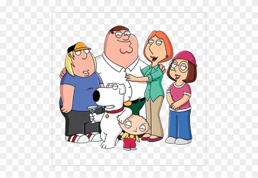 Family Stickers For Cars - Family Guy Main Characters #1333274
