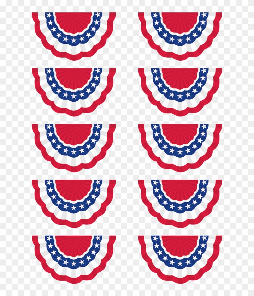 Tcr 5895 Patriotic Bunting Cutouts - Bunting #1333363