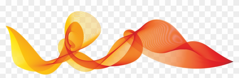 Summer Colors Wave Png - Orange Wave Vector Png #1333428