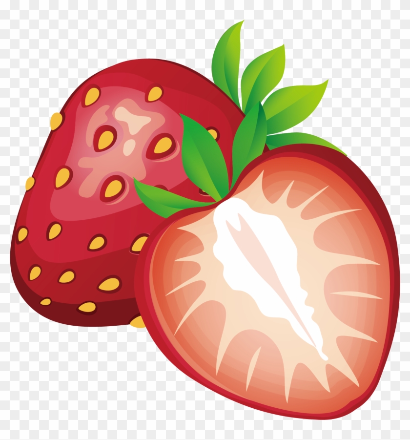 Strawberry Pie Cream Chocolate Milk - Vector Strawberry Png #1333429