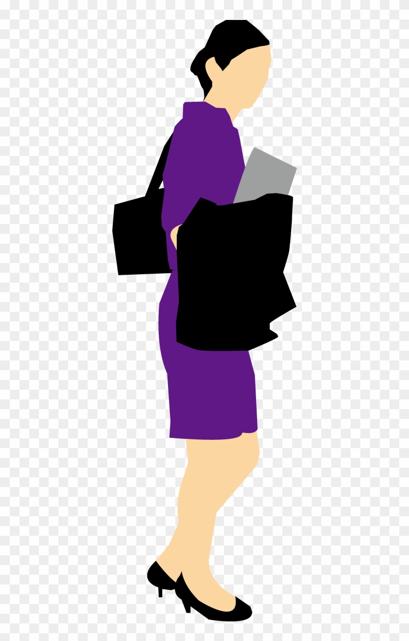 Businessperson Female Woman Icon - Business Woman Silhouette #1333467