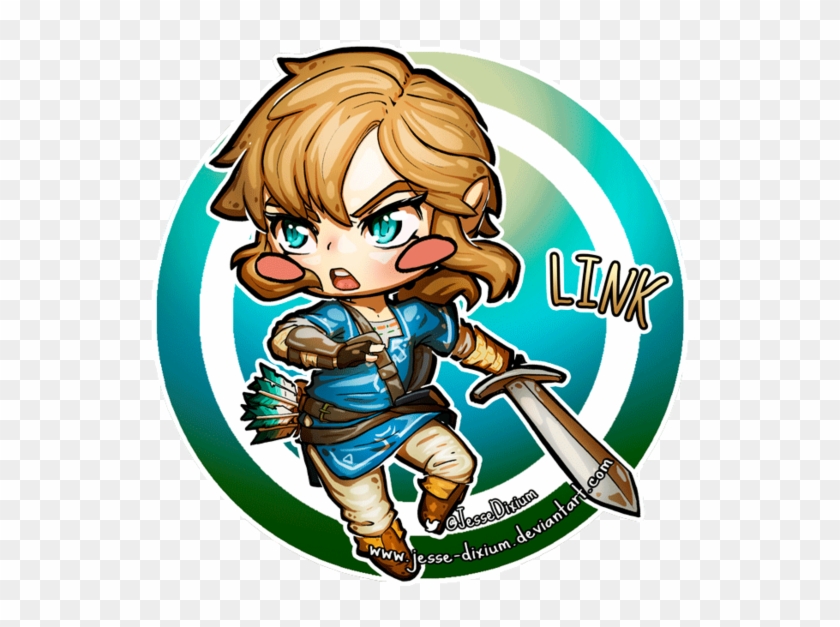 Link [breath Of The Wild Fan Art] By Jesse Dixium - Cartoon #1333542