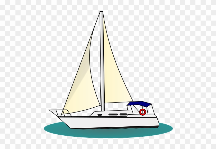Boat Sailing Sail - Clipart Picture Of A Yacht #1333576