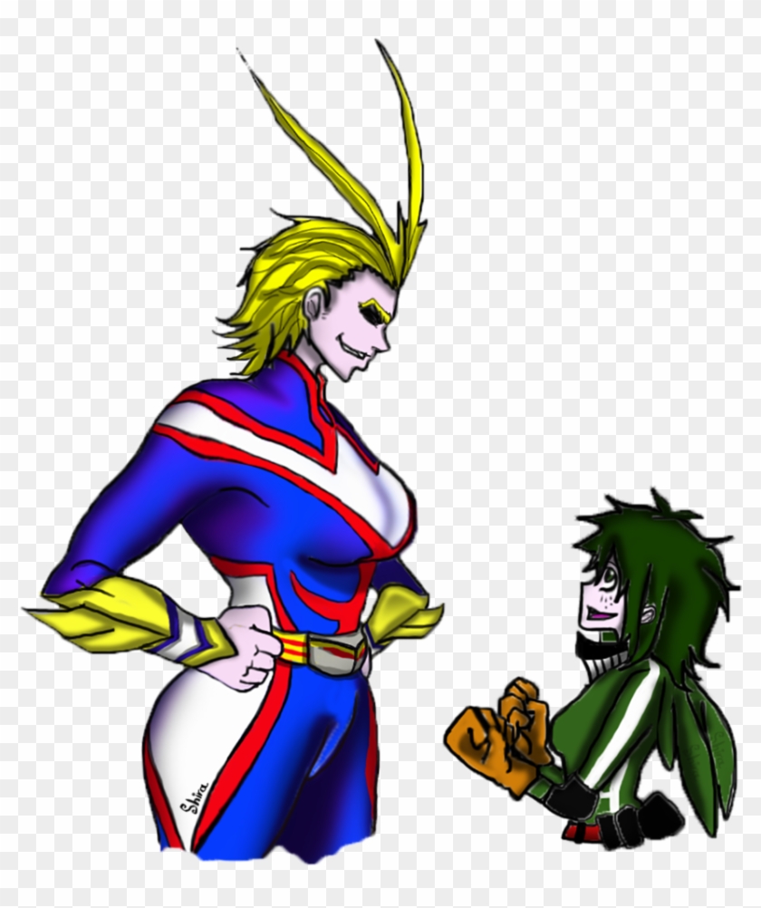 All Might And Midoriya Female [boku No Hero] By Shira-chin - Midoriya X All Might #1333587