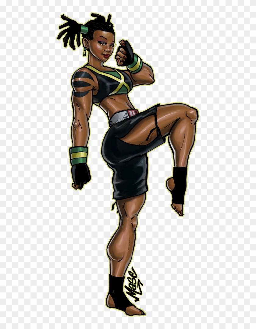 Ty - Dark Skin Black Female Superhero - Free Transparent PNG ...