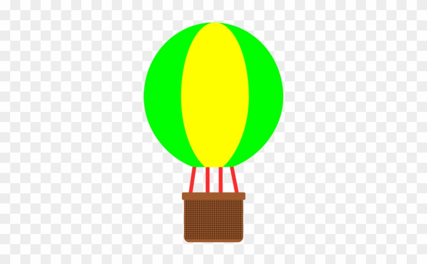 Hot Air Balloon Clipart Balon Udara - Clip Art Hot Air Balloon Basket #1333600
