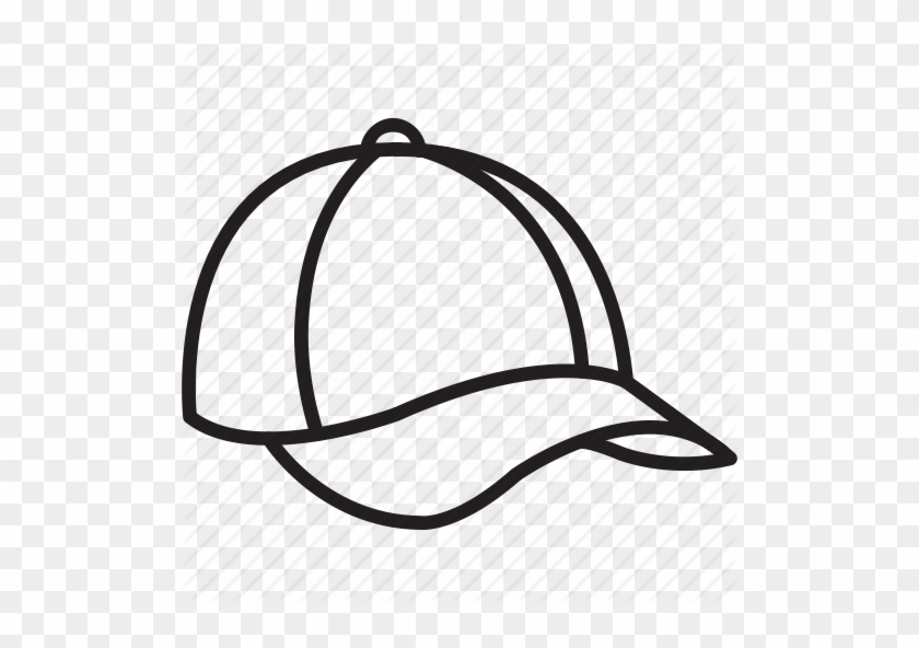 Baseball, Cap, Clothes, Game, Outside, Sun, Wear Icon - Cap Drawing Png #1333665