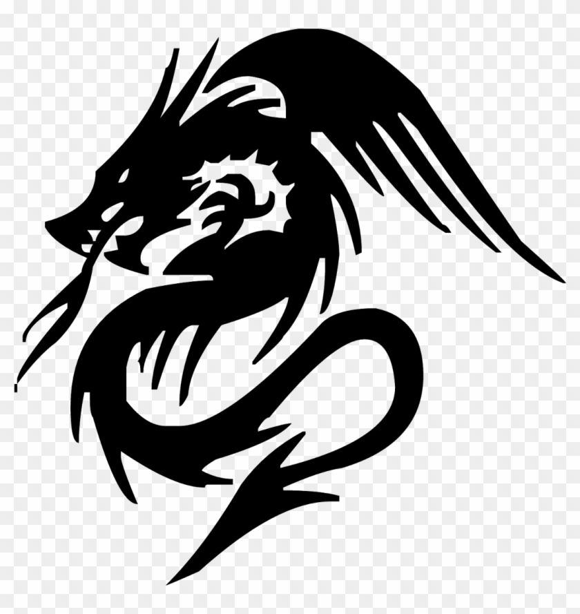 1423483687750 Source - Dragon Tribal Tattoo Designs - Free Transparent ...