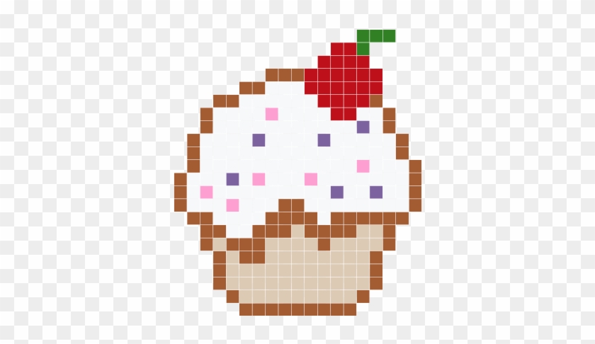Cup Cake - Minecraft Cake Pixel Art #1333736
