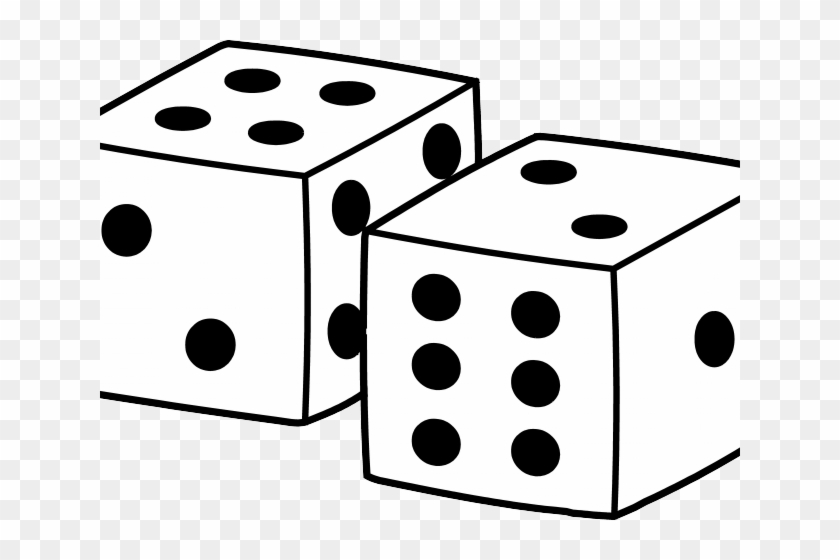 Random Cliparts Dumielauxepices Net Rh Dumielauxepices - Black And White Clipart Dice #1333907