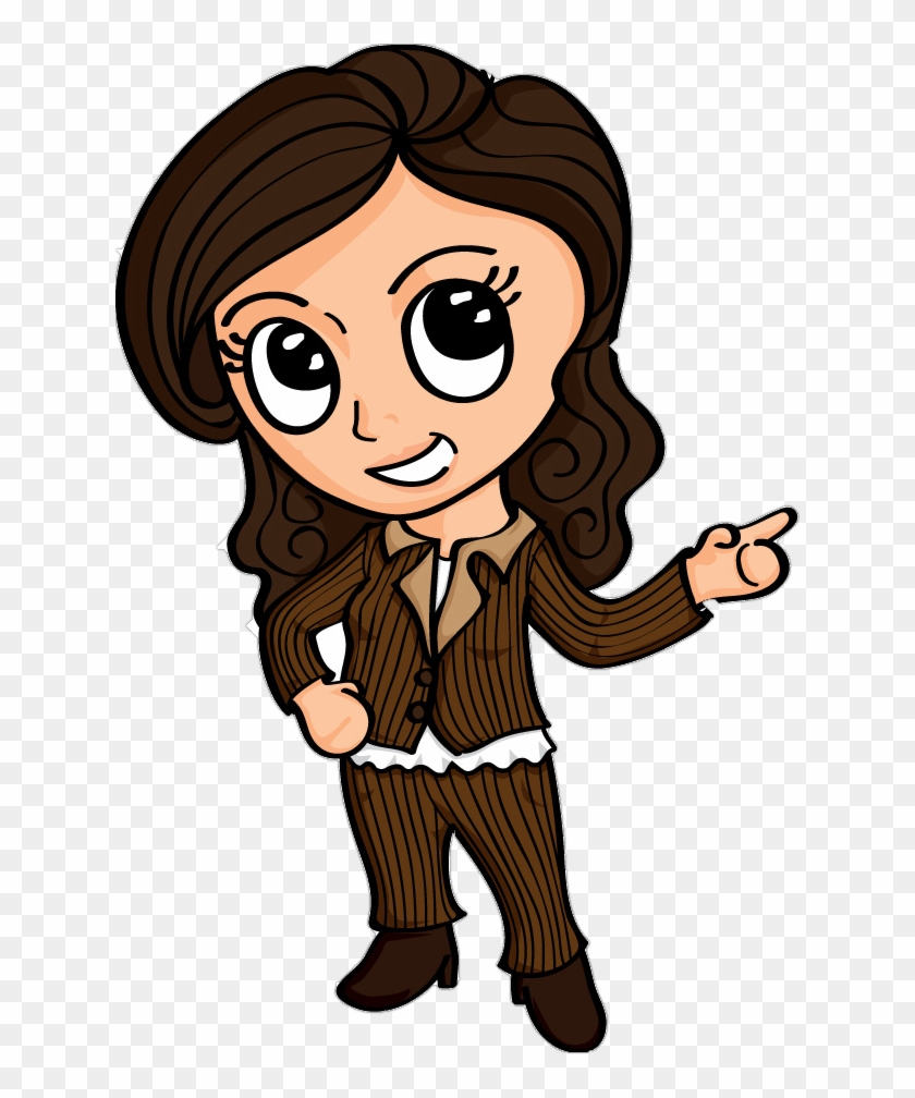 Cartoon Of A Business Woman - Proud Woman Cartoon #1333917