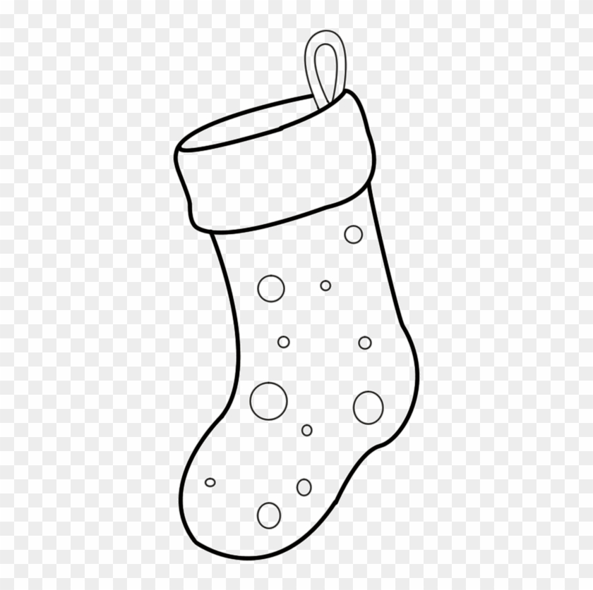 Christmas Tree Outline Christmas Stocking Template - Christmas Stocking Easy Drawings #1334008