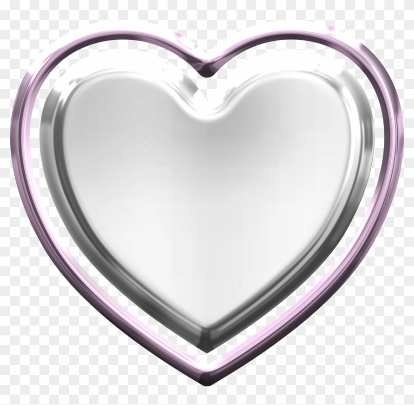 Free Hearts Clip Art - Metallic Heart Png #1334123