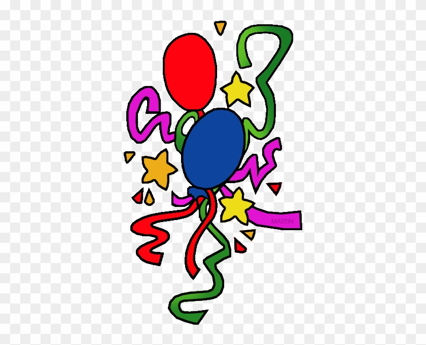 Free Birthday Clip Art By Phillip Martin, Balloons - Phillip Martin Clipart Party #1334160