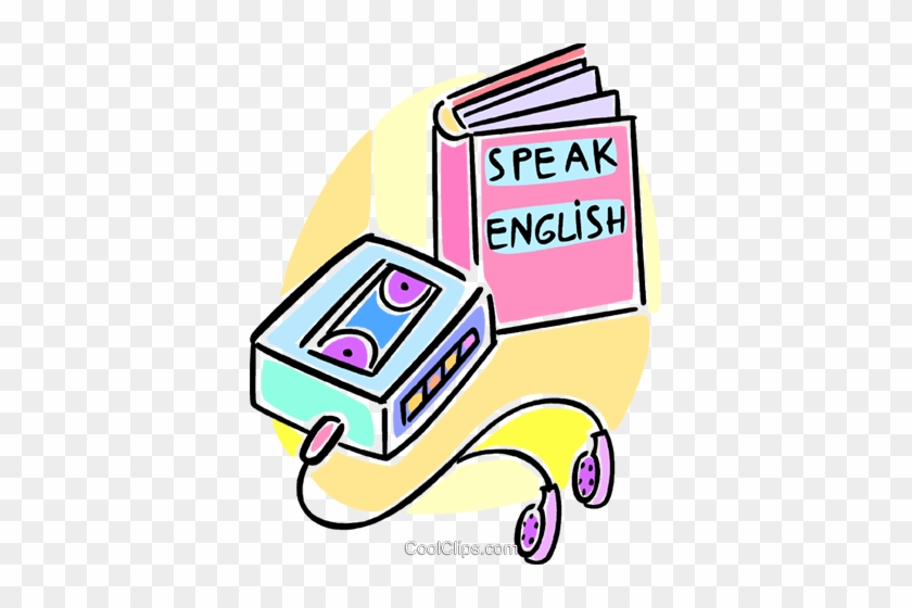Learning To Speak English Using Tapes Royalty Free - Child #1334282