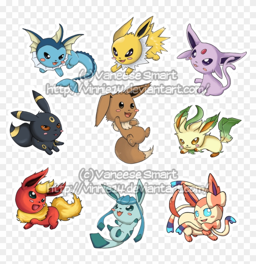 Eevee Evolutions Can You Name All Their Types - All Of Eevee's Evolutions #1334289