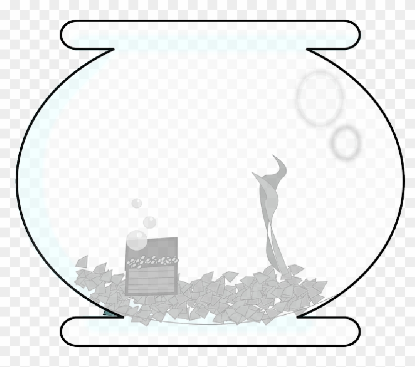 Aquarium, Fishbowl, Goldfish, Glass, Round - Illustration #1334321