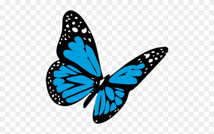 Butterfly Blue - 3d Butterfly Tattoo Drawing #1334344