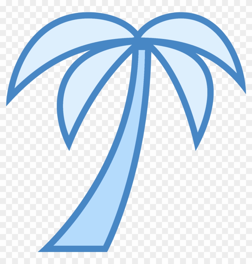 This Is A Picture Of A Large Palm Tree That Has Four - Icon #1334466