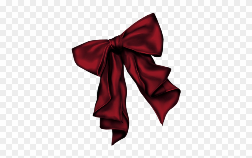 Clip Art - Burgundy Bow Clipart #1334530