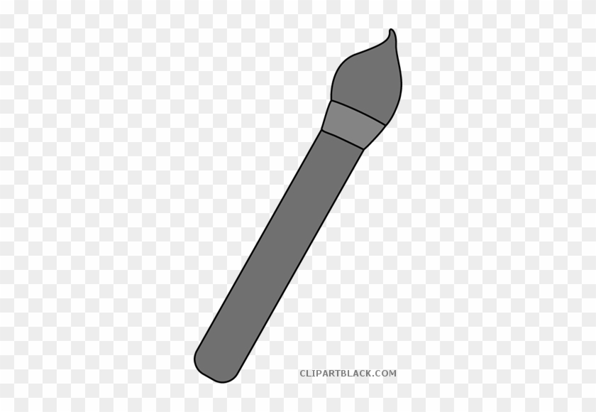 Paintbrush Tools Free Black White Clipart Images Clipartblack - Paintbrush Tools Free Black White Clipart Images Clipartblack #1334673
