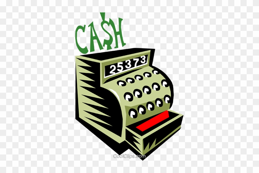 Cash Register Royalty Free Vector Clip Art Illustration - Cash Register Royalty Free Vector Clip Art Illustration #1334849