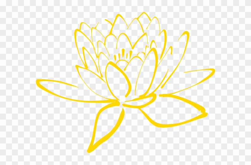 Yellow Lotus Clip Art At Clker Com Vector Clip Art - Png Flores En Vector #1334882