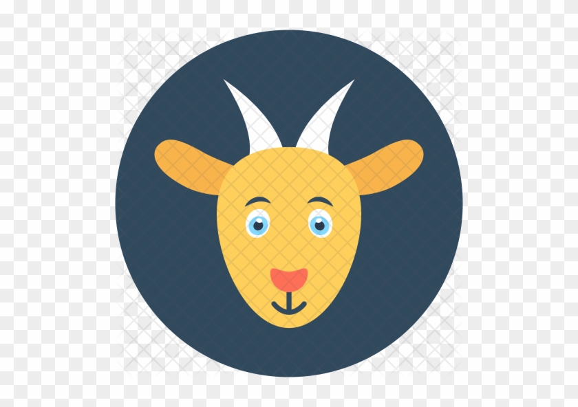 Goat Icon - Black Circle #1334941