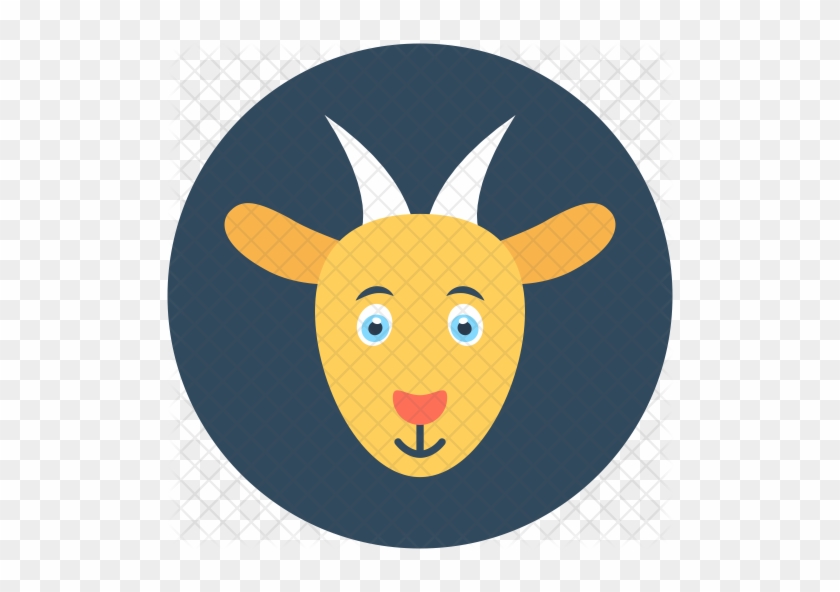 Goat Icon - Black Circle #1334941