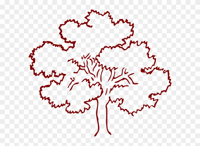 Oak - Clipart - Clip Art Trees Black And White #1334947