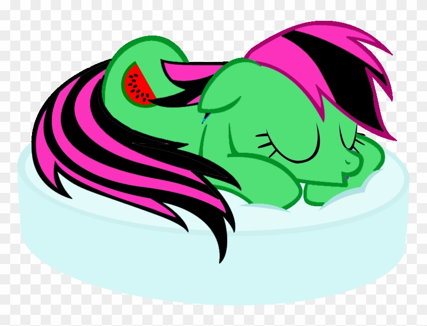 Sleeping Watermellon Seed By Bubblegum3558 On Clipart - Openclipart #1335168