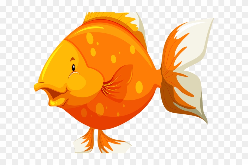 Gold Fish Clipart Under Sea - Parts Of The Fish #1335172