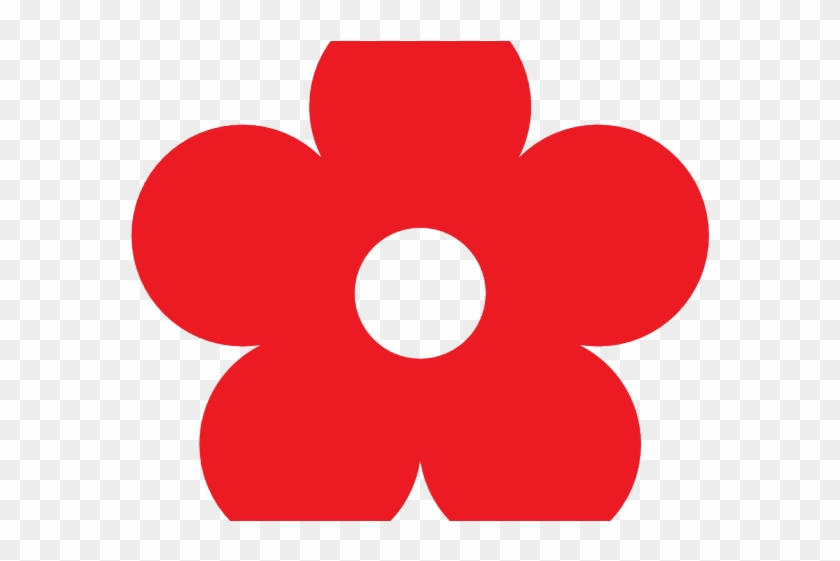 Red Flower Clipart Artistic - Pink Cartoon Flower Transparent #1335235
