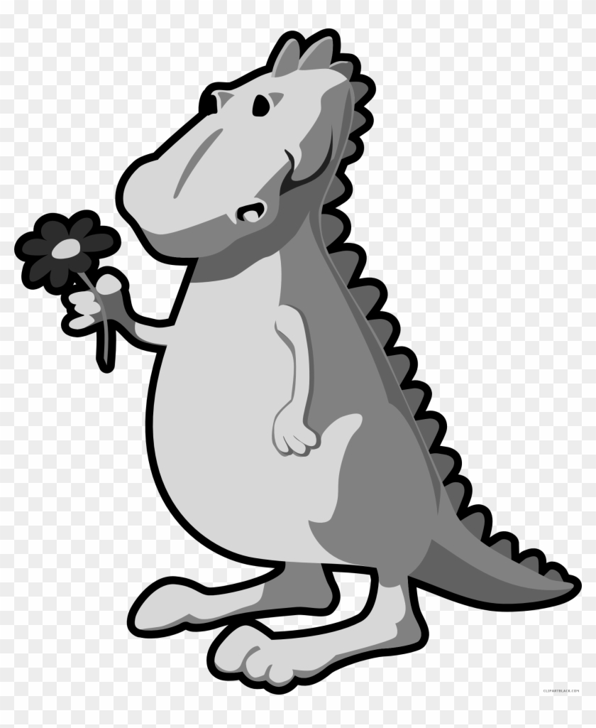 Cute Dinosaur Animal Free Black White Clipart Images - Dinosaur: 6x 9 Lined Notebook| Professionally Designed, #1335262
