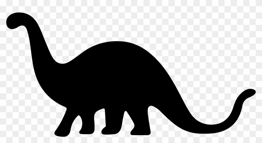 Dinosaur Silhouette Whiskers Clip Art - Dinosaur Silhouette #1335291